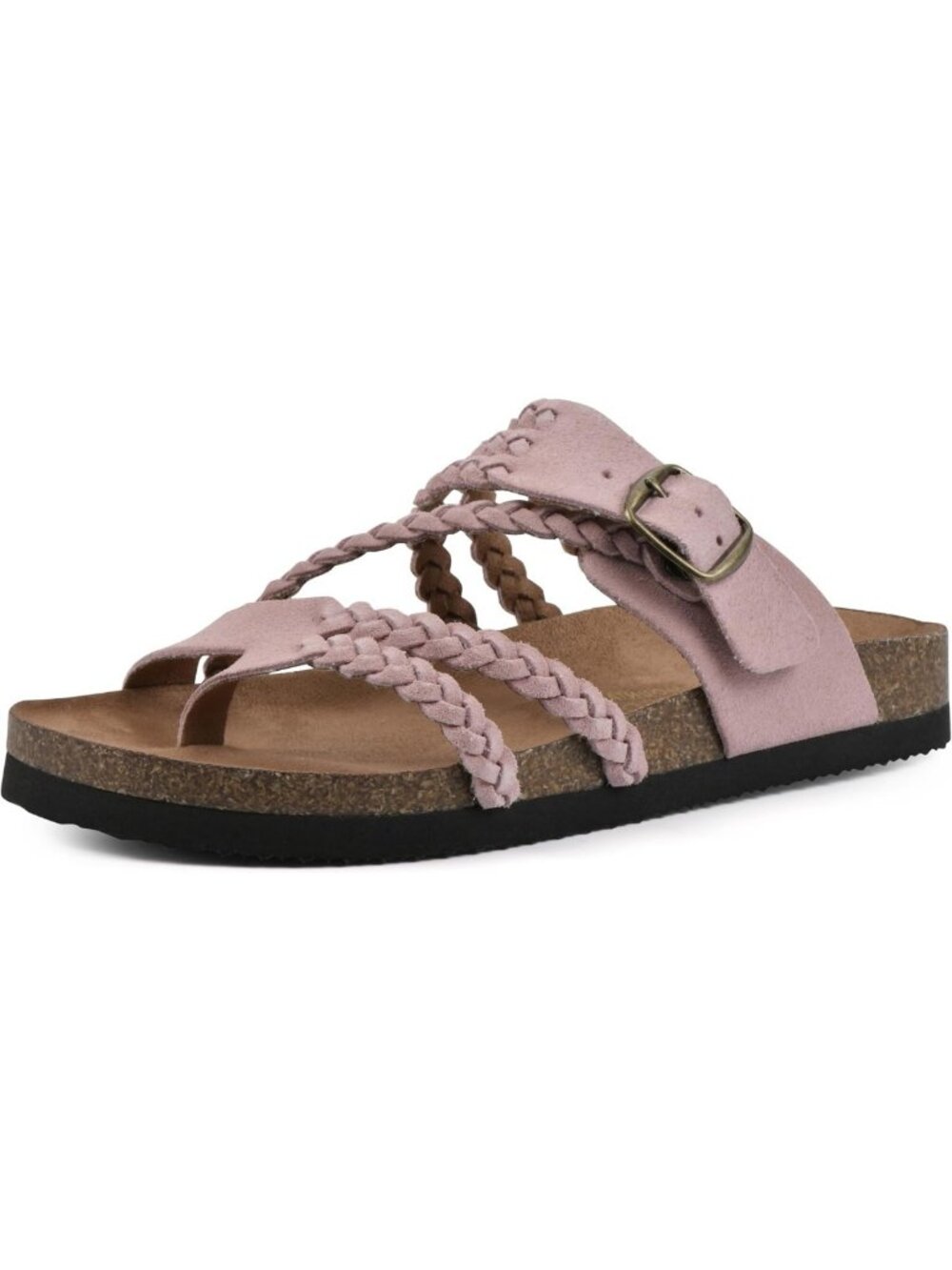 Stylish Women's Braided Footbed Sandals - Comfortable Summer Casual Footwear